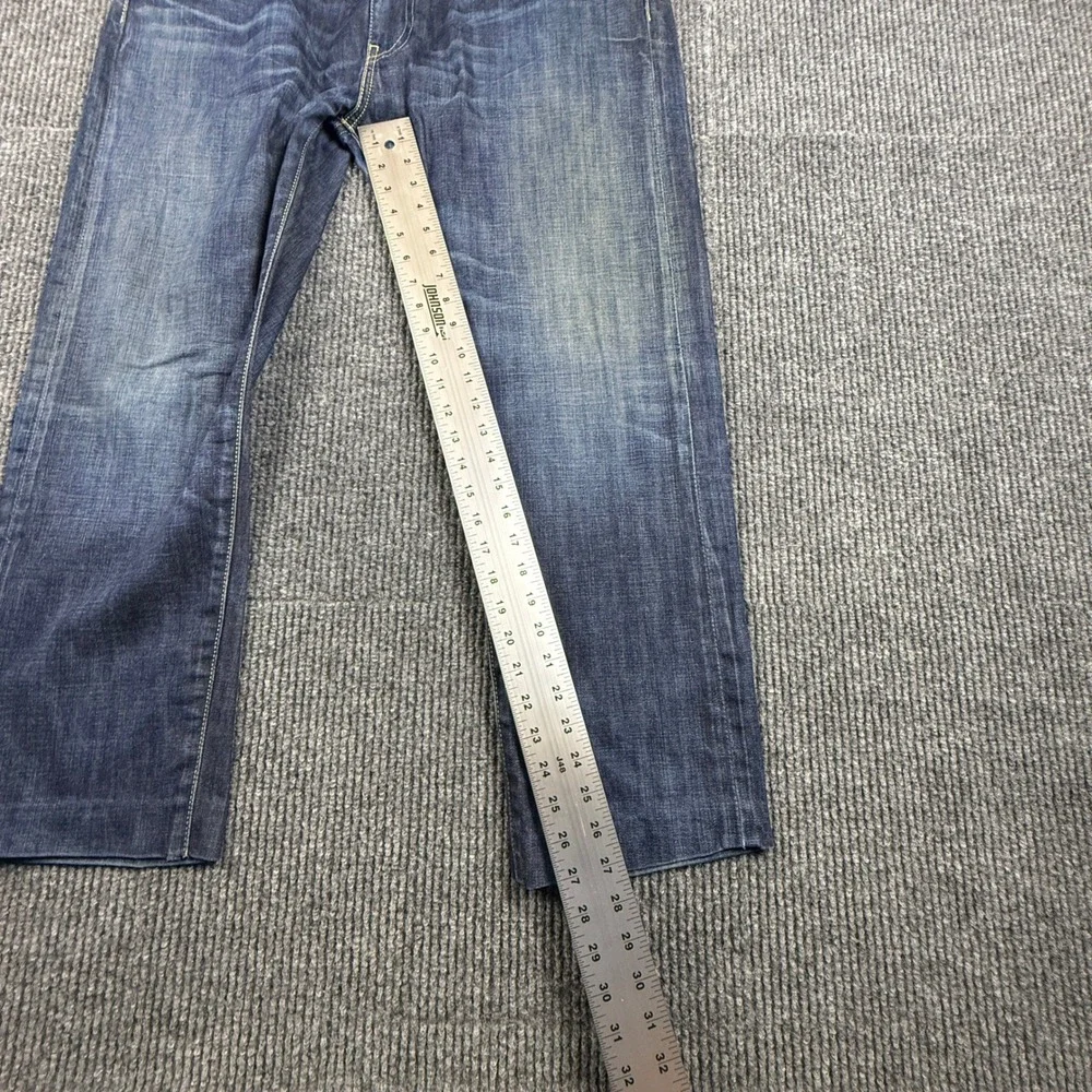 Levis 508 Regular Taper Jeans Mens 38x30 (Hemmed shorter) Dark‎ Wash Blue Denim